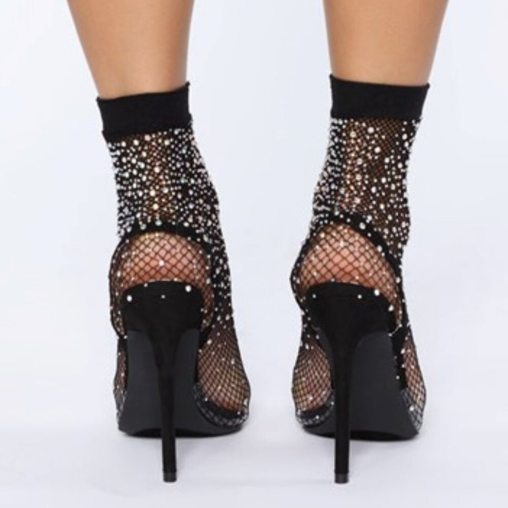 Highly Classified Rhinestone Pump - Black Size 7.5 - Picture 7 of 8